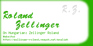roland zellinger business card